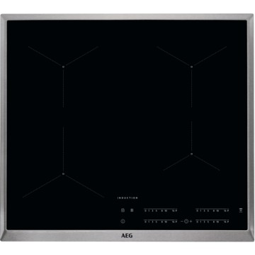 Vestavné spotřebiče - AEG Mastery IKB64431XB indukční varná deska s rámečkem, Hob2Hood, černá, šířka 58 cm